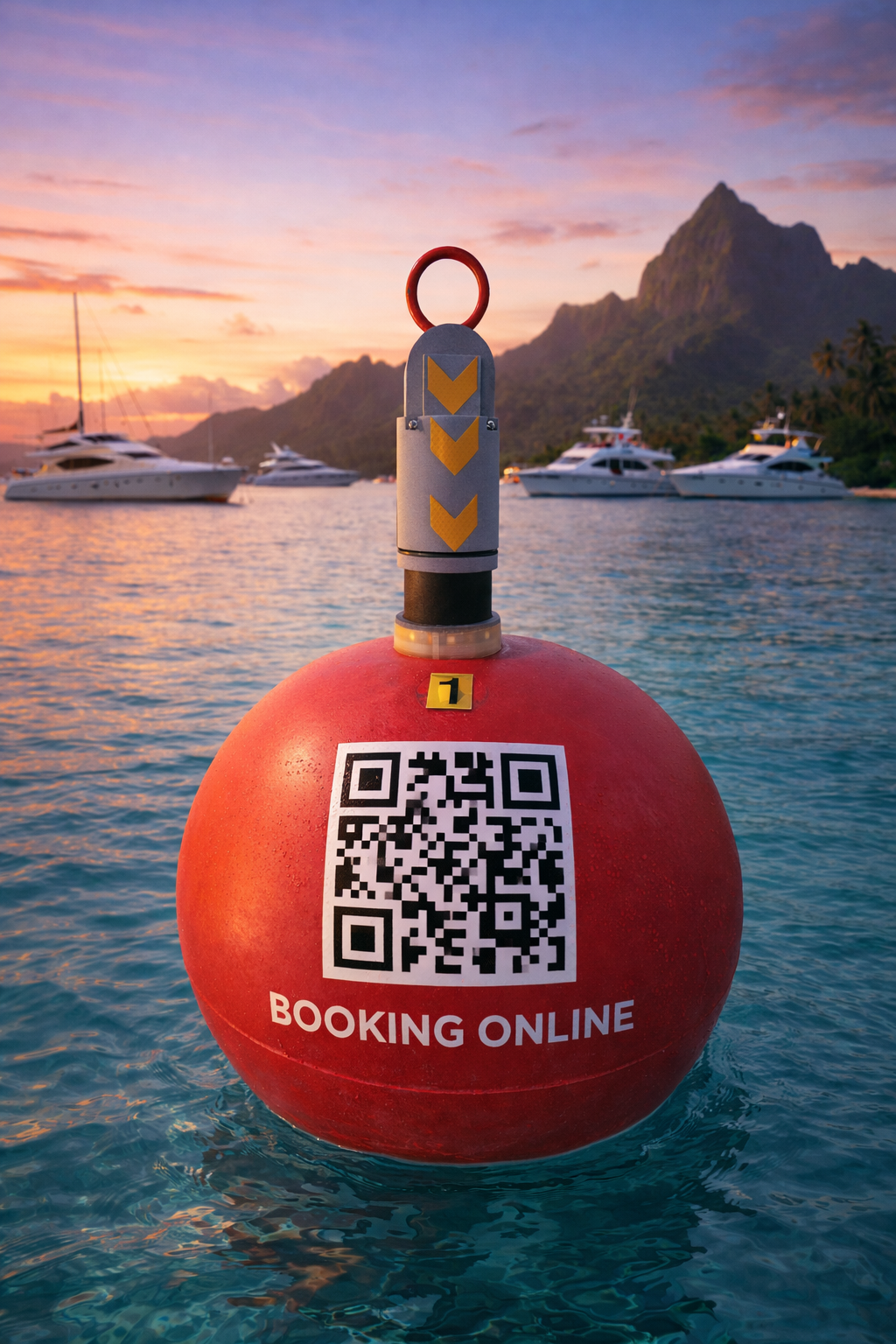 Smart Buoy with QR code for easy identification and booking